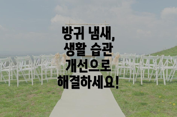 방귀 냄새, 생활 습관 개선으로 해결하세요!