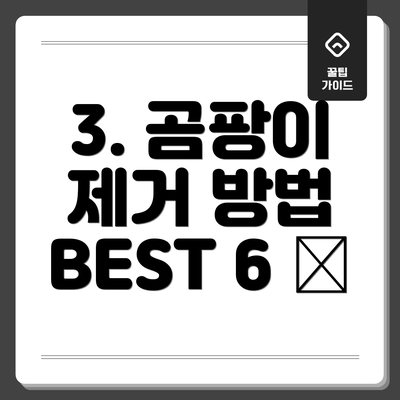 3. 곰팡이 제거 방법 BEST 6 🧹
