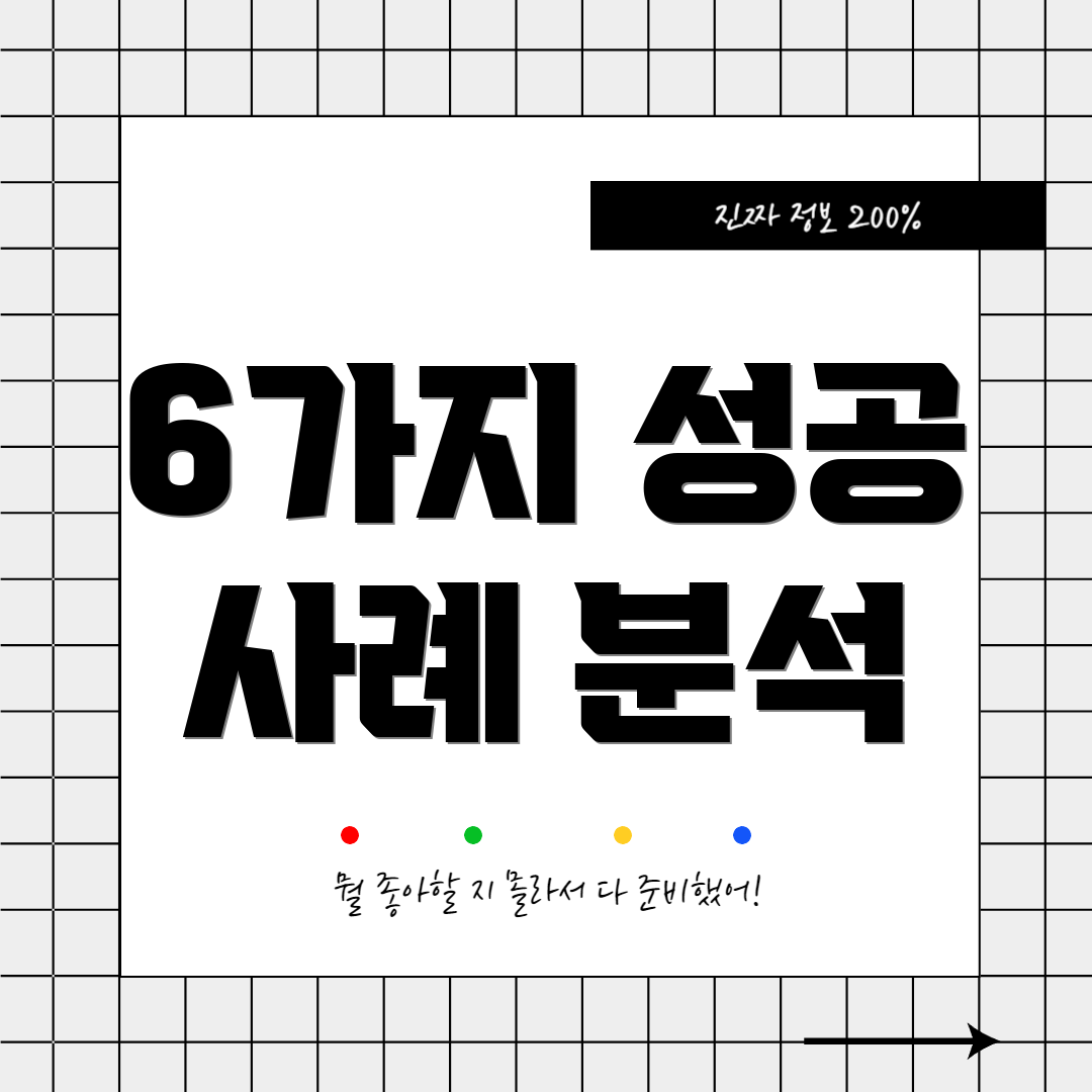 6가지 성공 사례 분석
