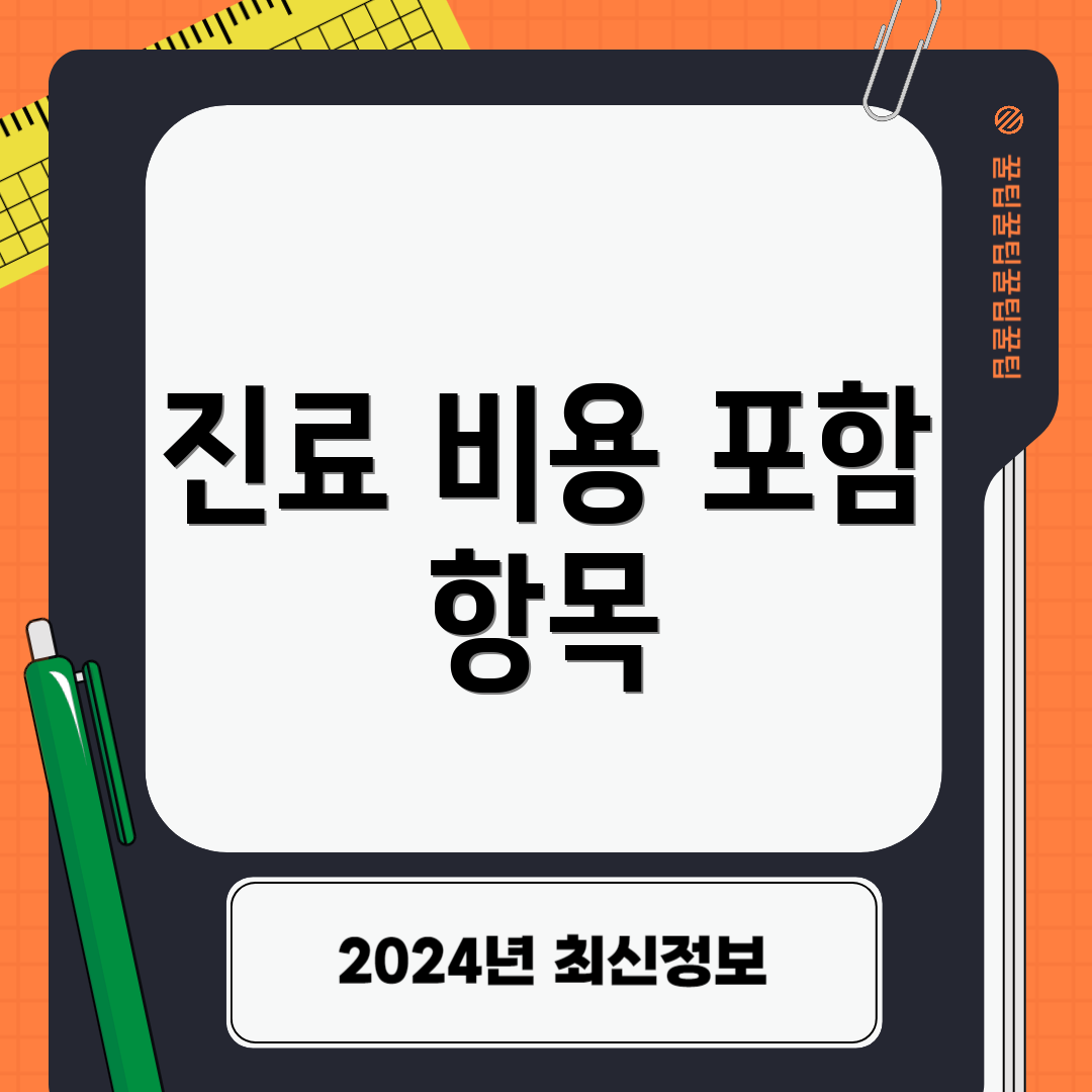 진료 비용 포함 항목