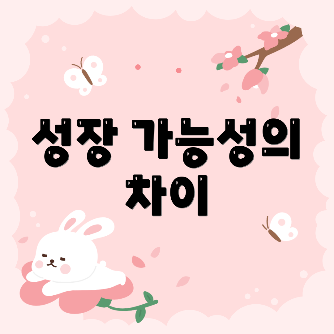 성장 가능성의 차이